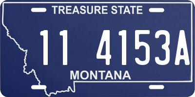 MT license plate 114153A