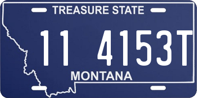 MT license plate 114153T