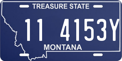 MT license plate 114153Y