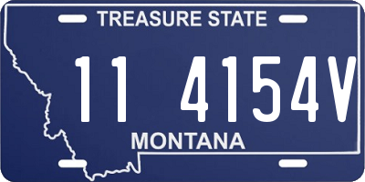 MT license plate 114154V