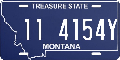 MT license plate 114154Y