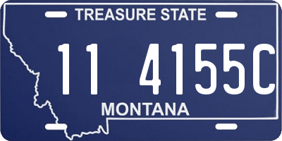 MT license plate 114155C