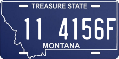 MT license plate 114156F