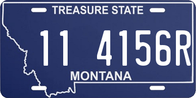 MT license plate 114156R