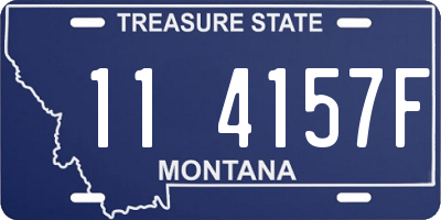 MT license plate 114157F