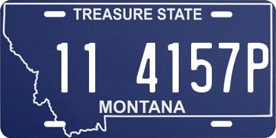 MT license plate 114157P