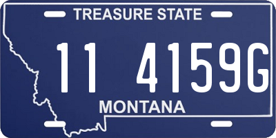 MT license plate 114159G