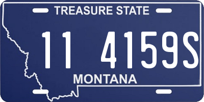 MT license plate 114159S