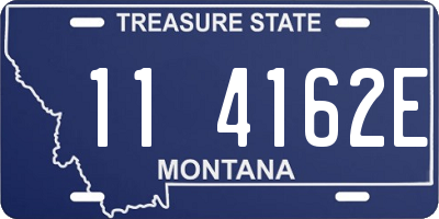 MT license plate 114162E