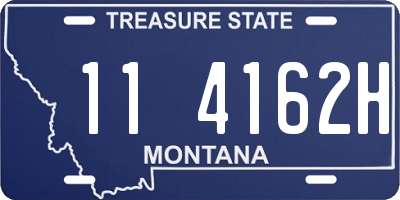 MT license plate 114162H