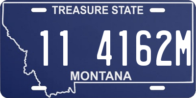 MT license plate 114162M