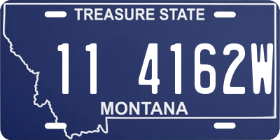 MT license plate 114162W