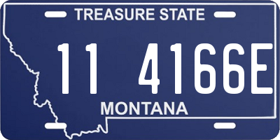 MT license plate 114166E