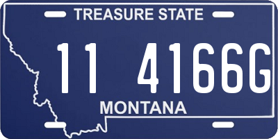 MT license plate 114166G