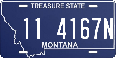 MT license plate 114167N