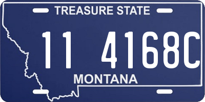 MT license plate 114168C