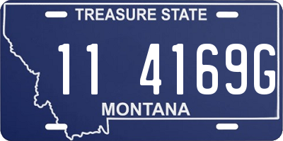 MT license plate 114169G