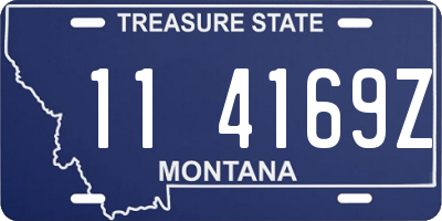 MT license plate 114169Z