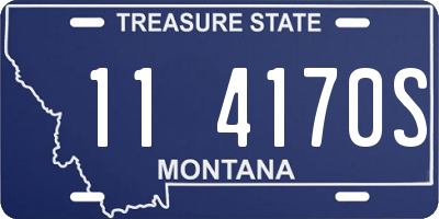 MT license plate 114170S