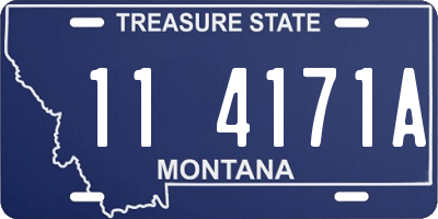 MT license plate 114171A