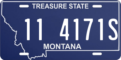 MT license plate 114171S