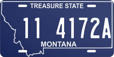 MT license plate 114172A