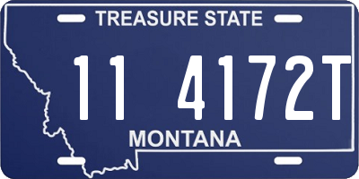 MT license plate 114172T