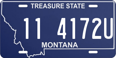 MT license plate 114172U