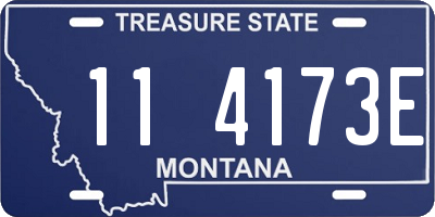 MT license plate 114173E