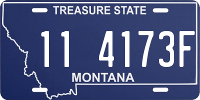 MT license plate 114173F