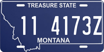 MT license plate 114173Z