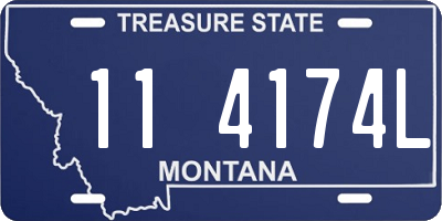 MT license plate 114174L