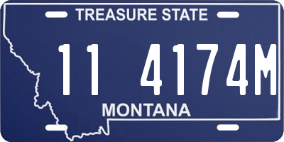 MT license plate 114174M