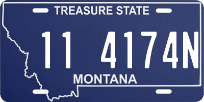 MT license plate 114174N