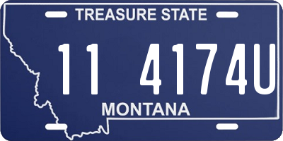 MT license plate 114174U