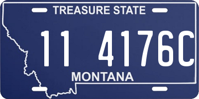 MT license plate 114176C