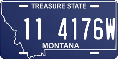 MT license plate 114176W