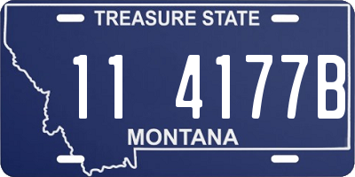 MT license plate 114177B