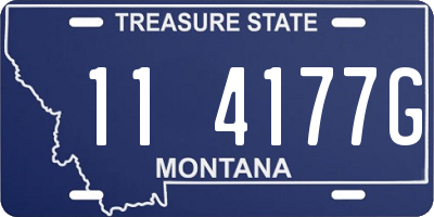 MT license plate 114177G