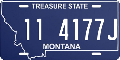 MT license plate 114177J