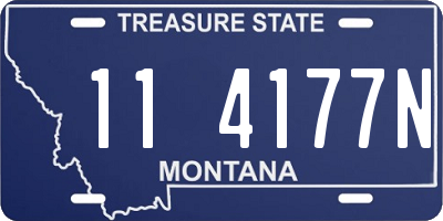 MT license plate 114177N