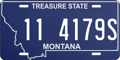 MT license plate 114179S