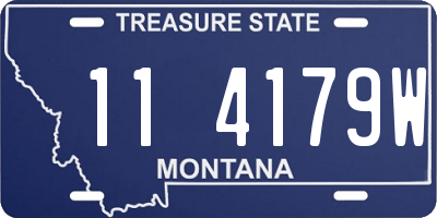 MT license plate 114179W