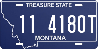 MT license plate 114180T