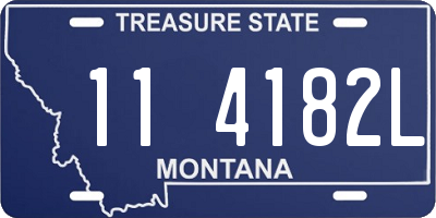 MT license plate 114182L