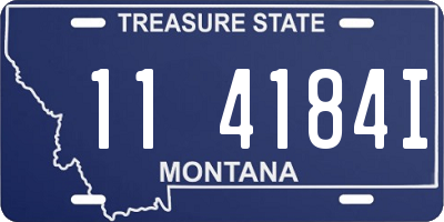MT license plate 114184I