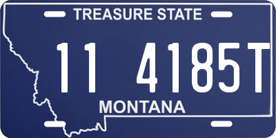 MT license plate 114185T