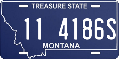 MT license plate 114186S