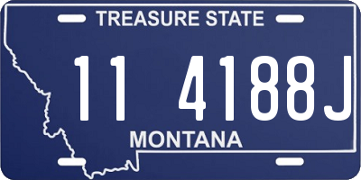 MT license plate 114188J