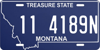 MT license plate 114189N